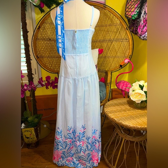 Lilly Pulitzer NWT Saylar Maxi Dress Naut Today ⚓️ Size 14 - Picture 5 of 16
